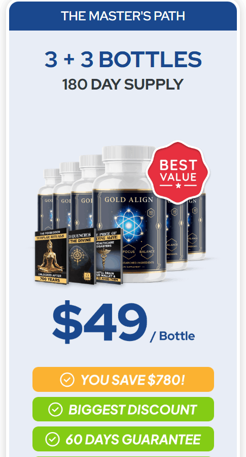 GoldAlign 6 bottle