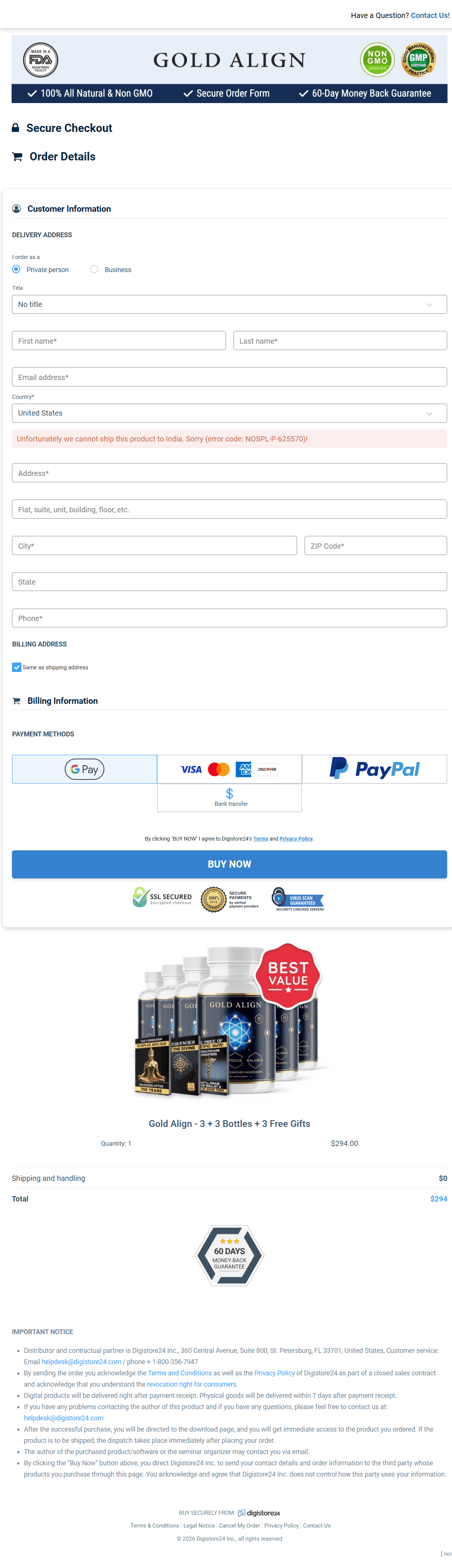 GoldAlign-Secure-Checkout